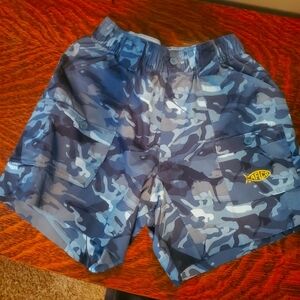 Size 28 Aftco Blue Camo shorts
